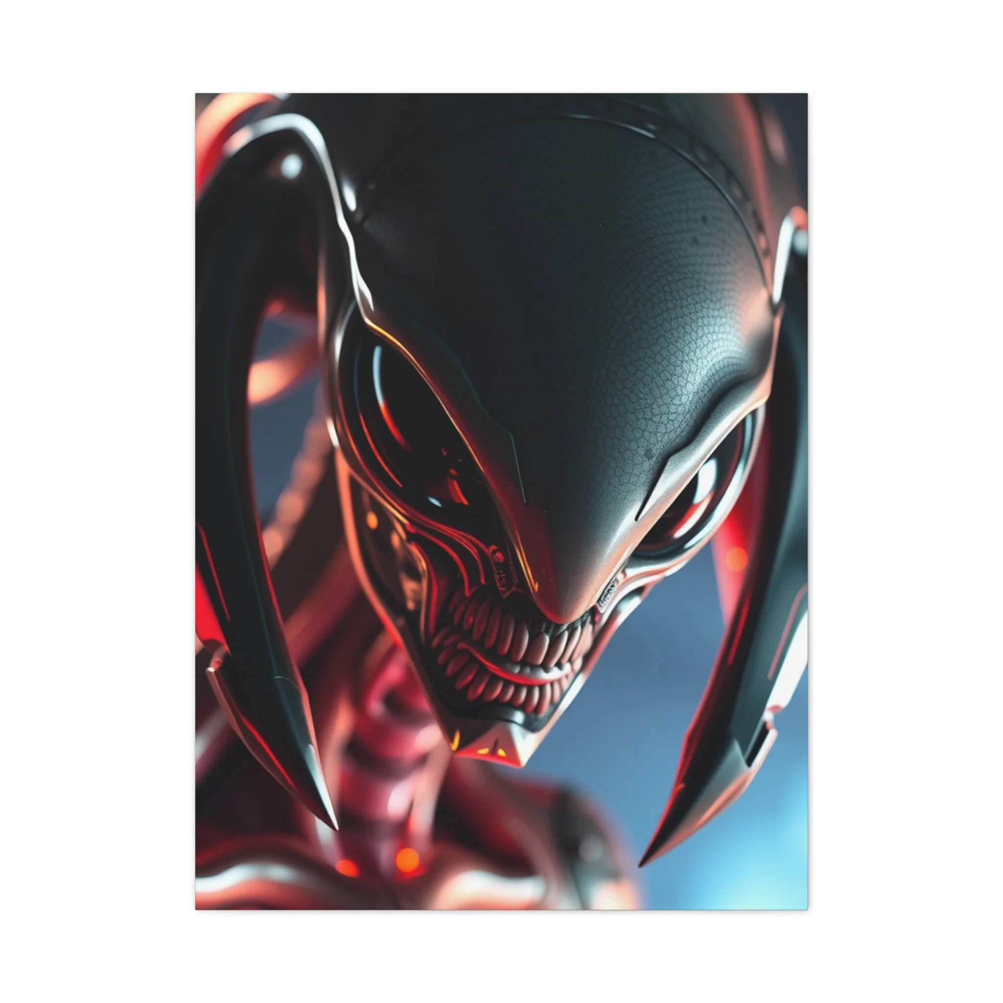 Masterpiece Alien Art Vision Wall Art & Canvas Print - Image 3