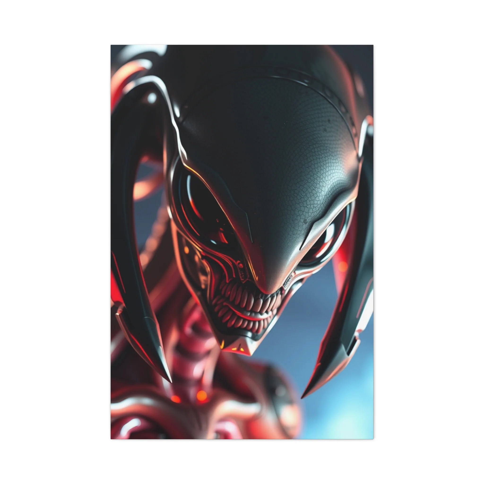 Masterpiece Alien Art Vision Wall Art & Canvas Print - Image 4