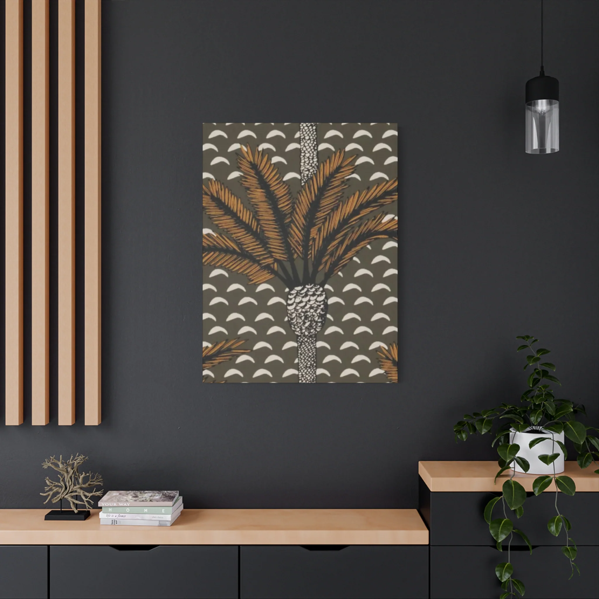 Palm Tree Brown Leaves Wall Art & Canvas Prints - Image 13