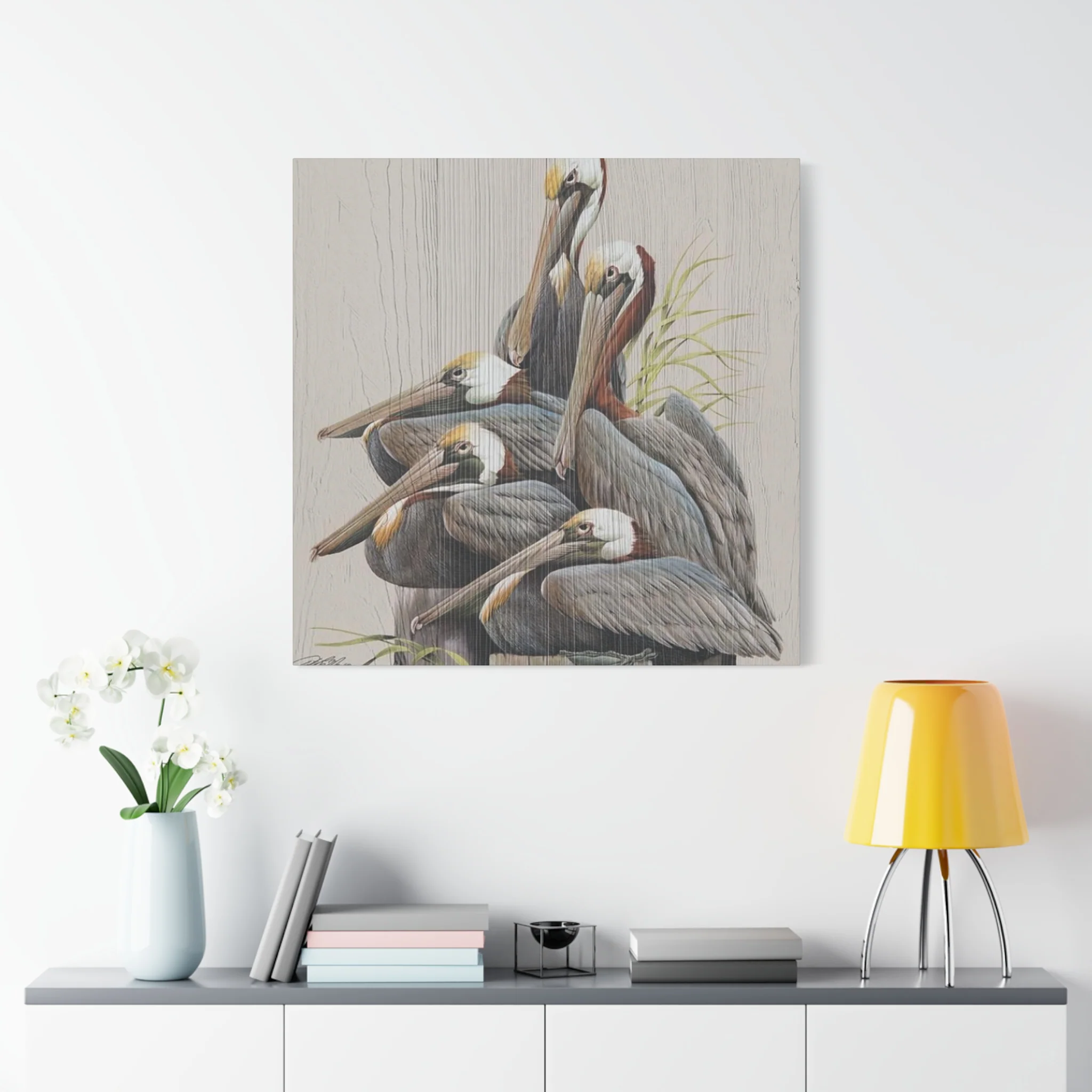 Pelican Family Poster Wall Art & Canvas Prints - Image 15