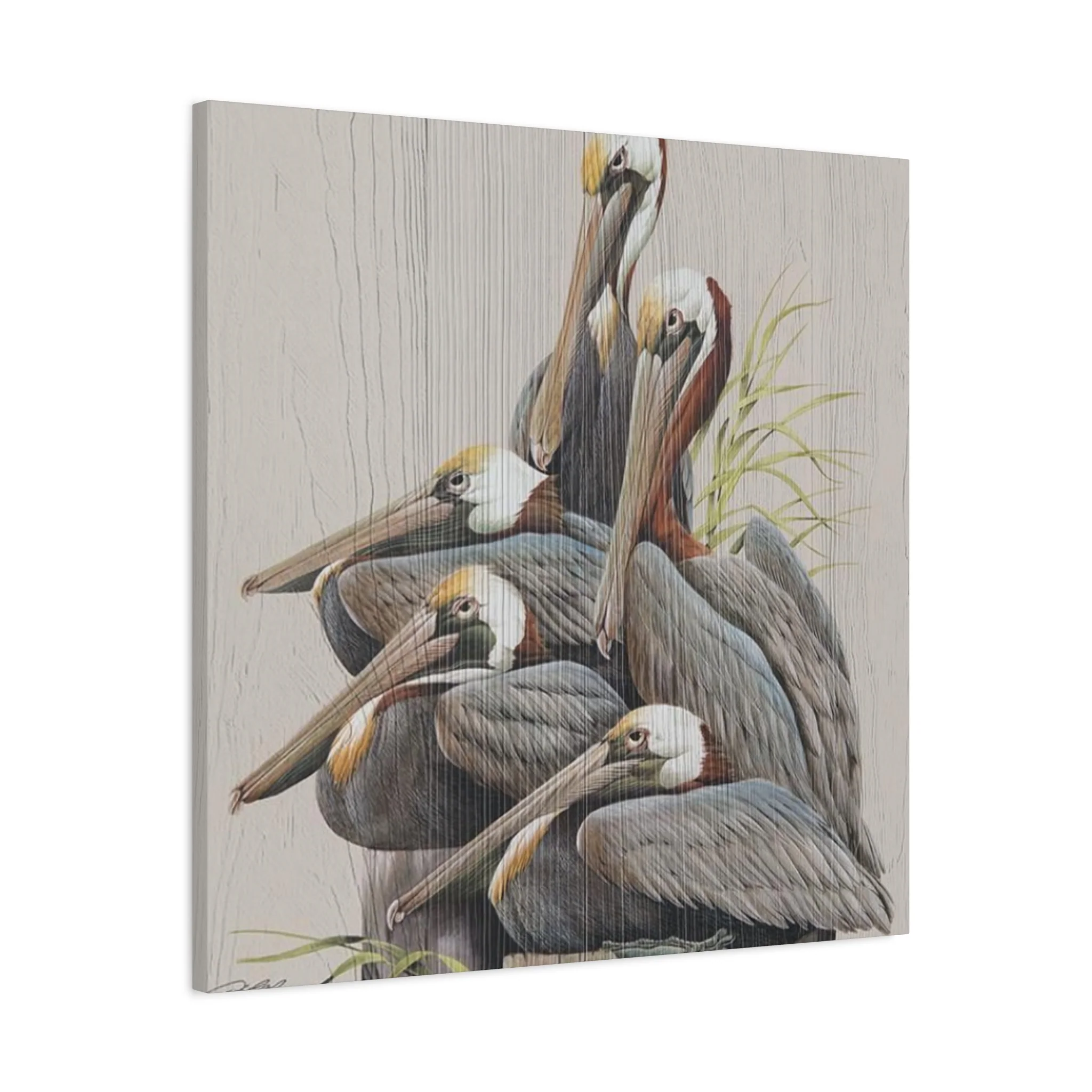 Pelican Family Poster Wall Art & Canvas Prints - Image 8