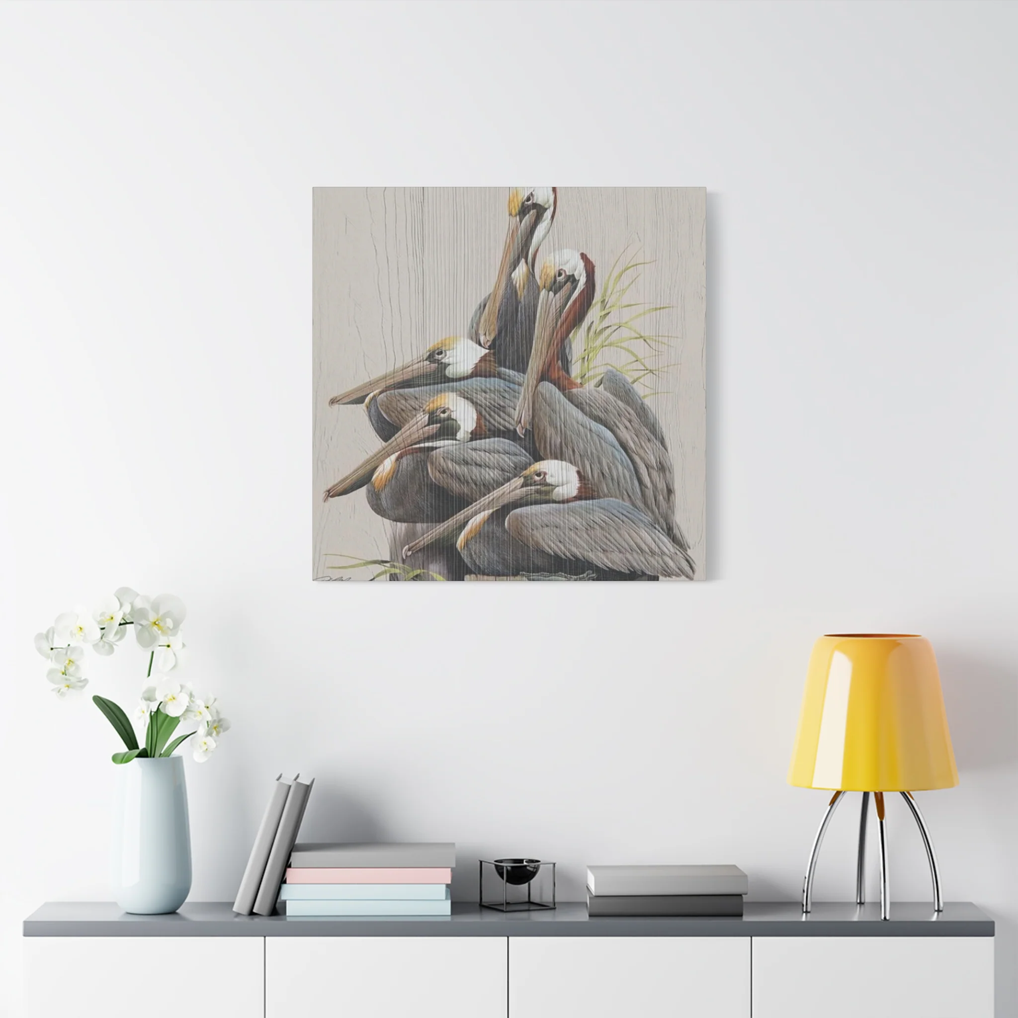 Pelican Family Poster Wall Art & Canvas Prints - Image 9
