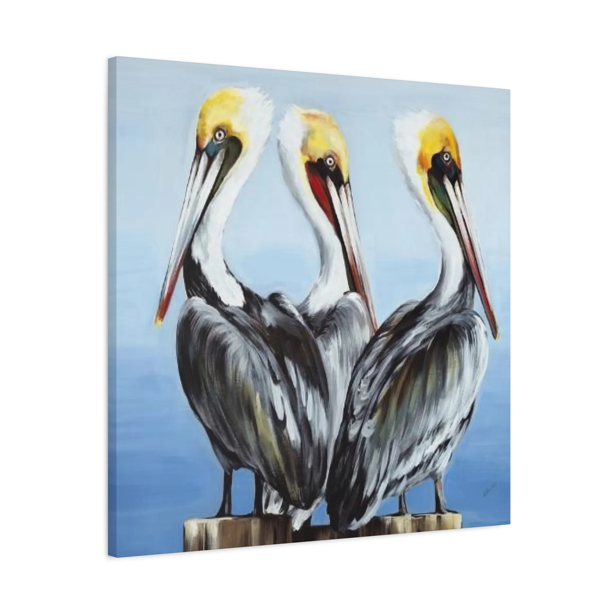 Three Pelican Family Poster Wall Art & Canvas Prints - Image 8
