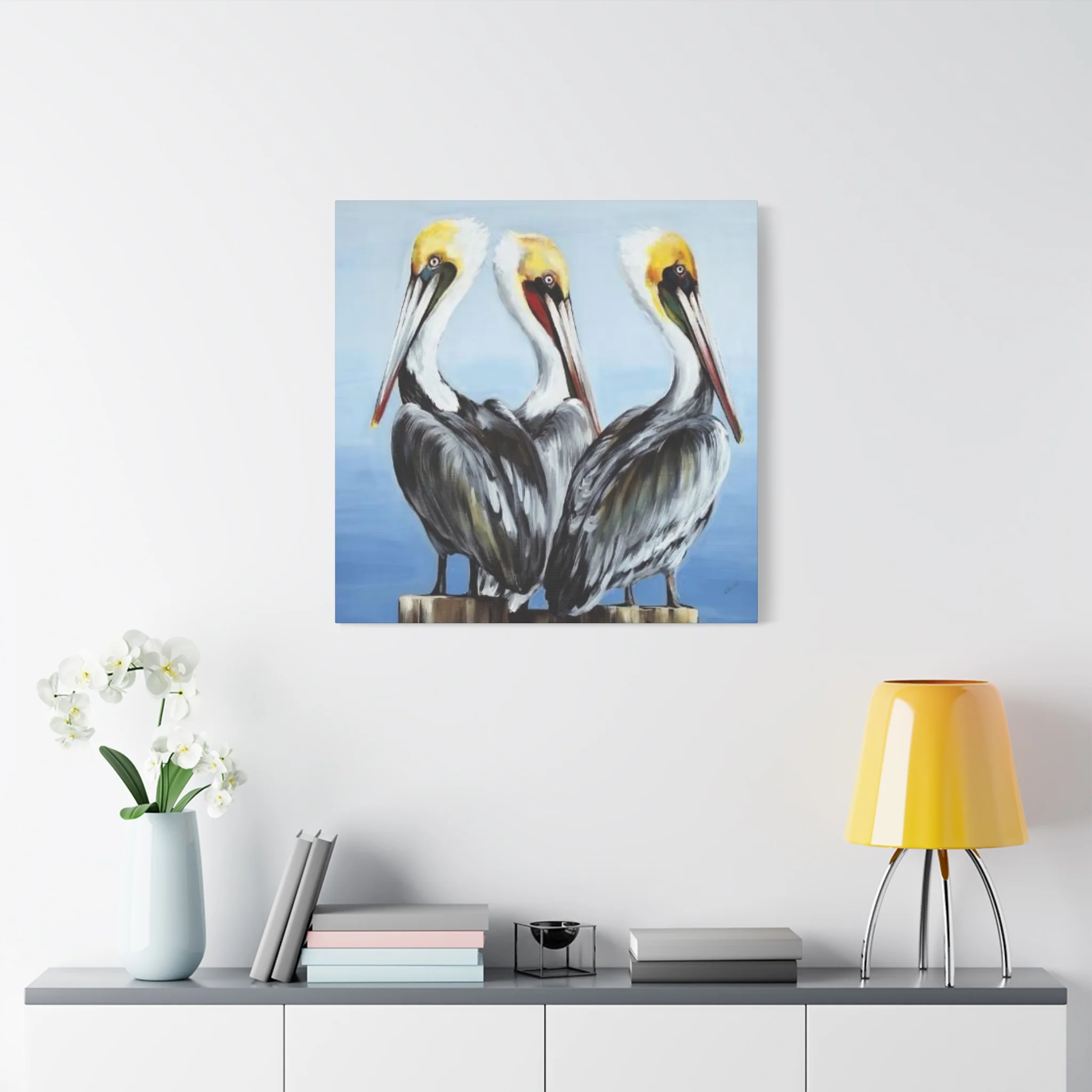 Three Pelican Family Poster Wall Art & Canvas Prints - Image 9