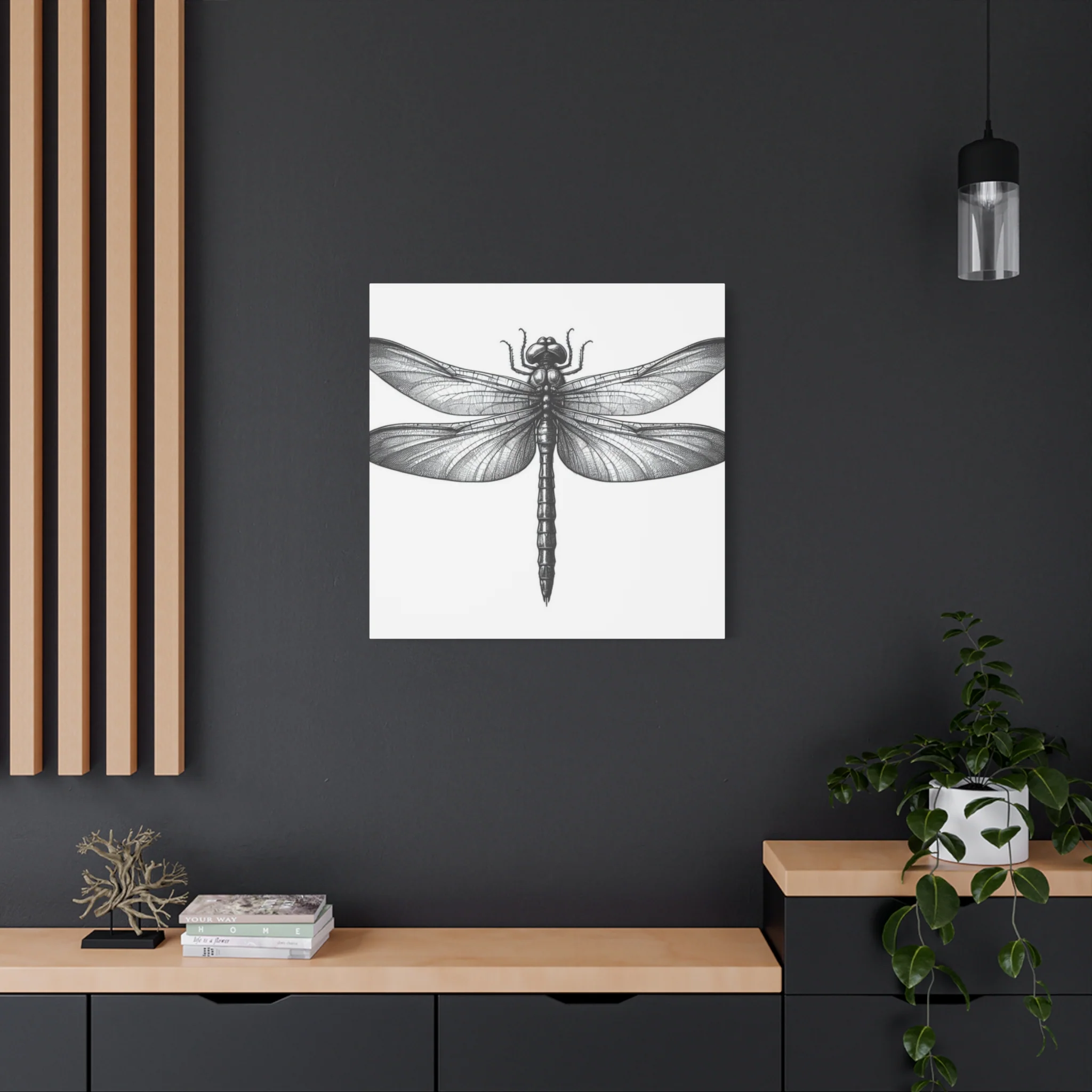 Top of Black Dragonfly Wall Art & Canvas Prints - Image 10
