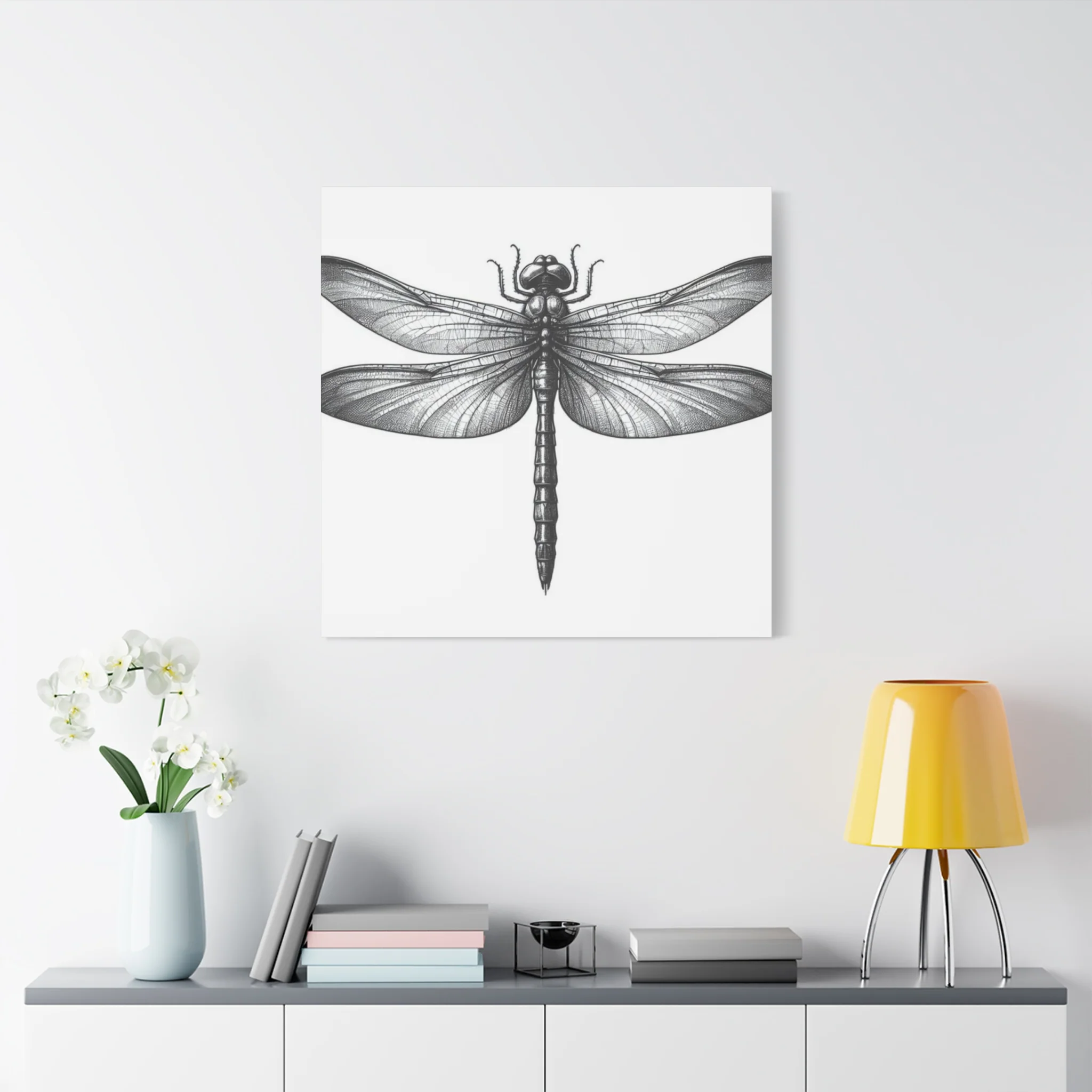 Top of Black Dragonfly Wall Art & Canvas Prints - Image 12