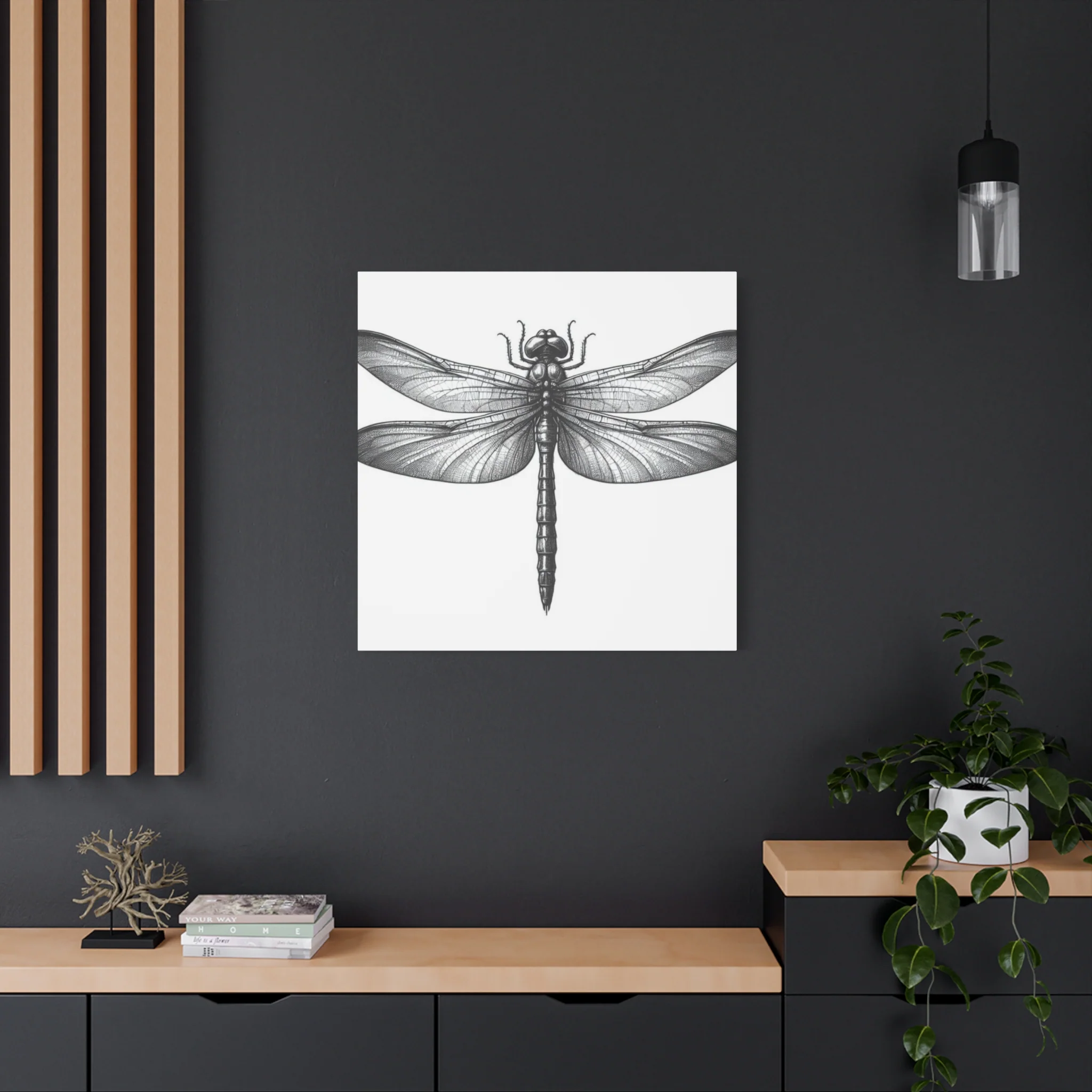 Top of Black Dragonfly Wall Art & Canvas Prints - Image 13