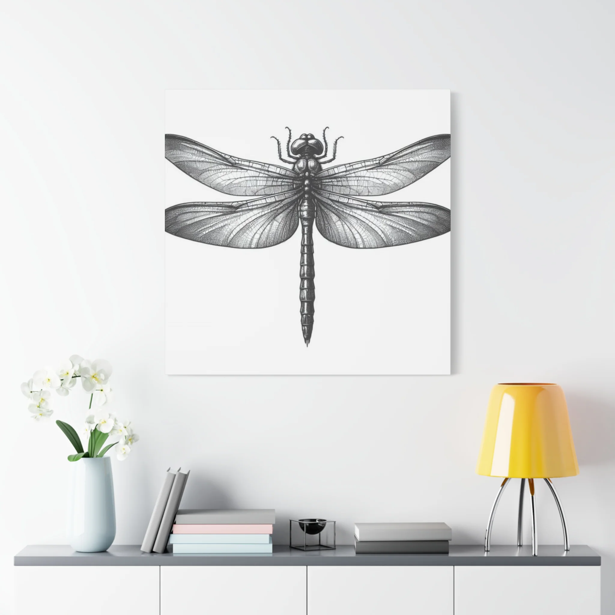 Top of Black Dragonfly Wall Art & Canvas Prints - Image 15