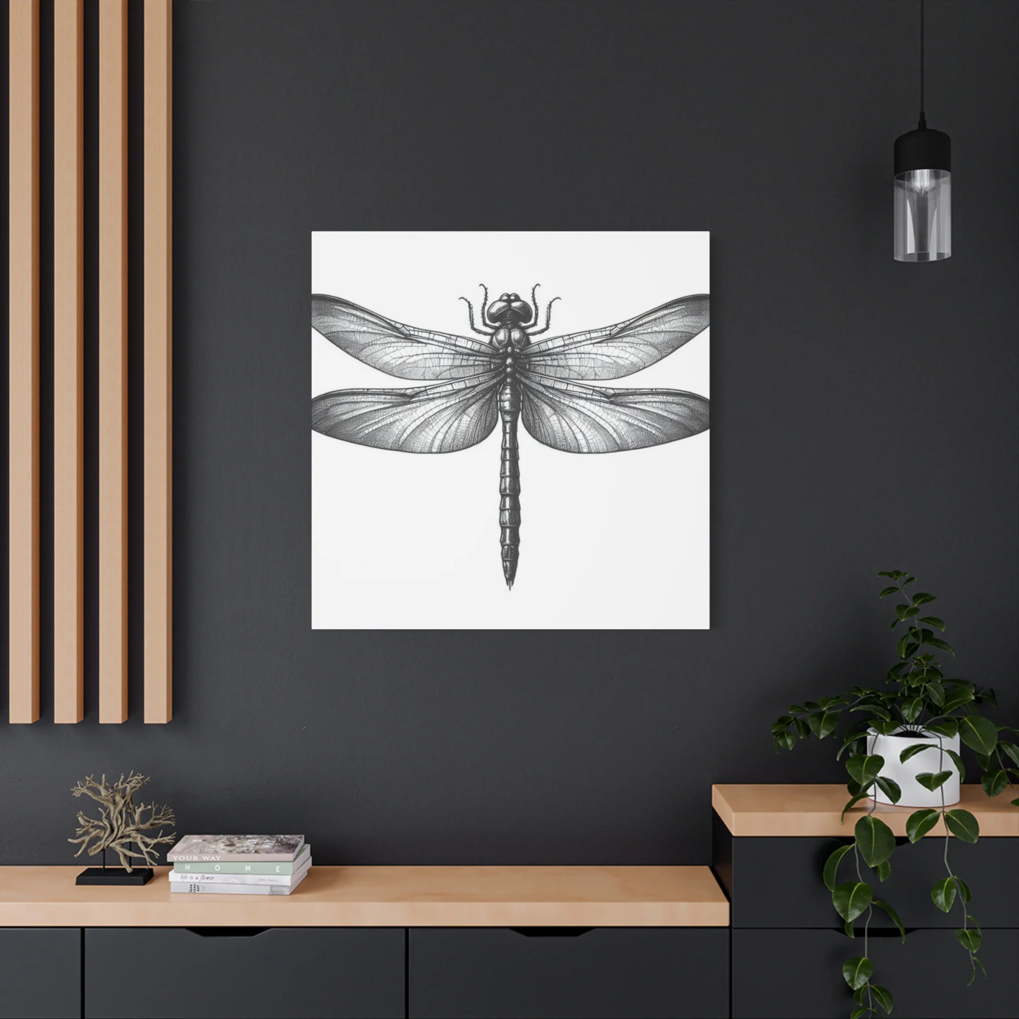 Top of Black Dragonfly Wall Art & Canvas Prints - Image 16