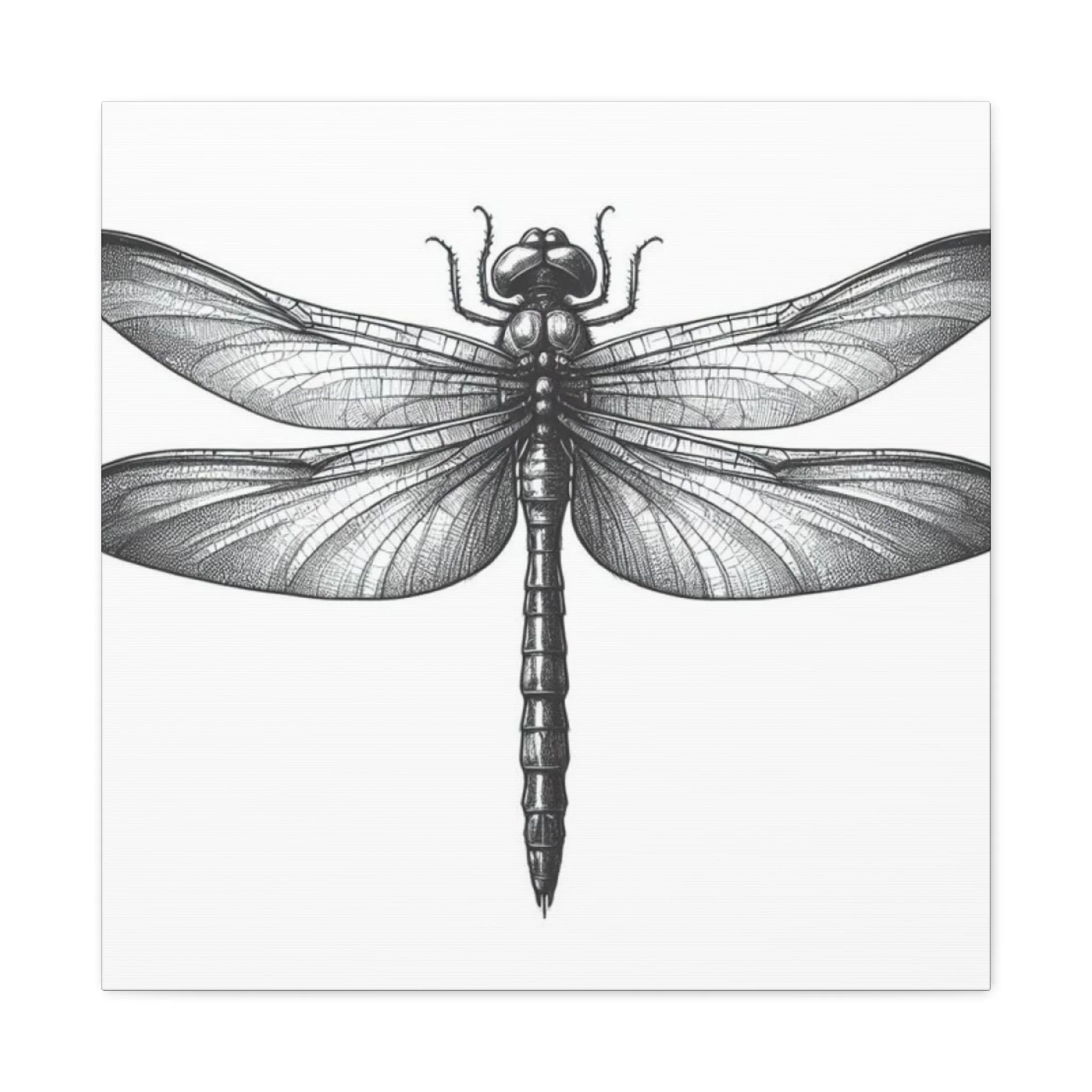 Top of Black Dragonfly Wall Art & Canvas Prints - Image 5