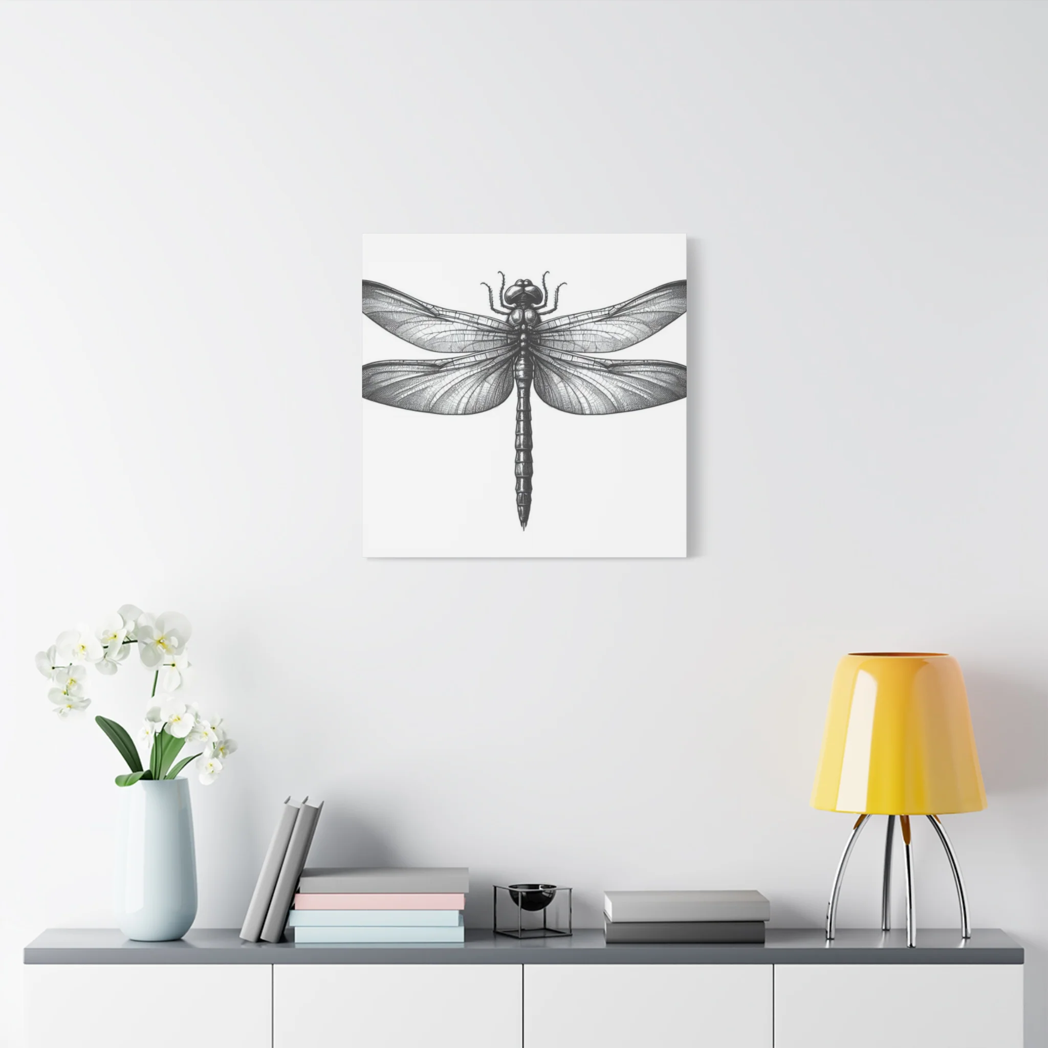 Top of Black Dragonfly Wall Art & Canvas Prints - Image 6