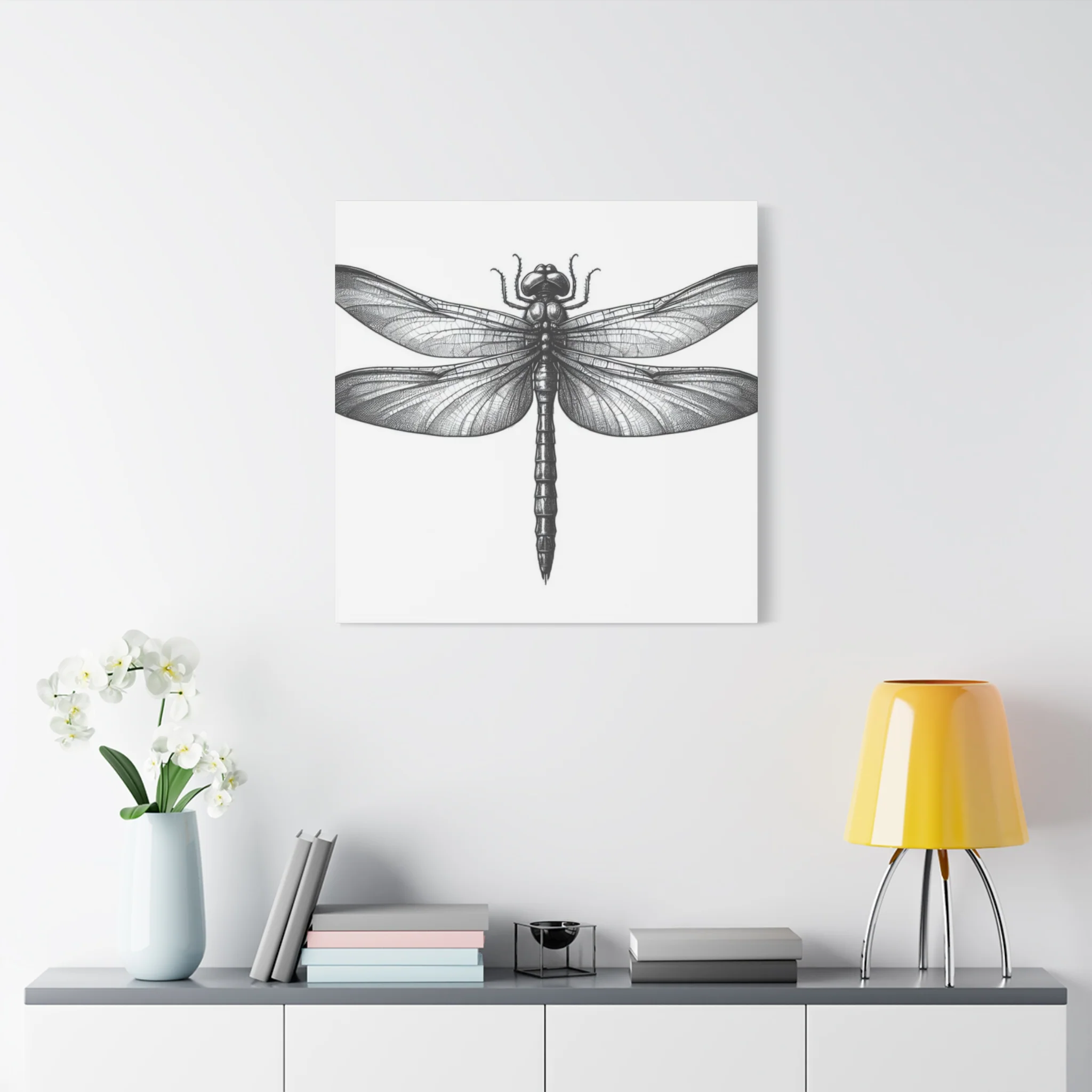 Top of Black Dragonfly Wall Art & Canvas Prints - Image 9