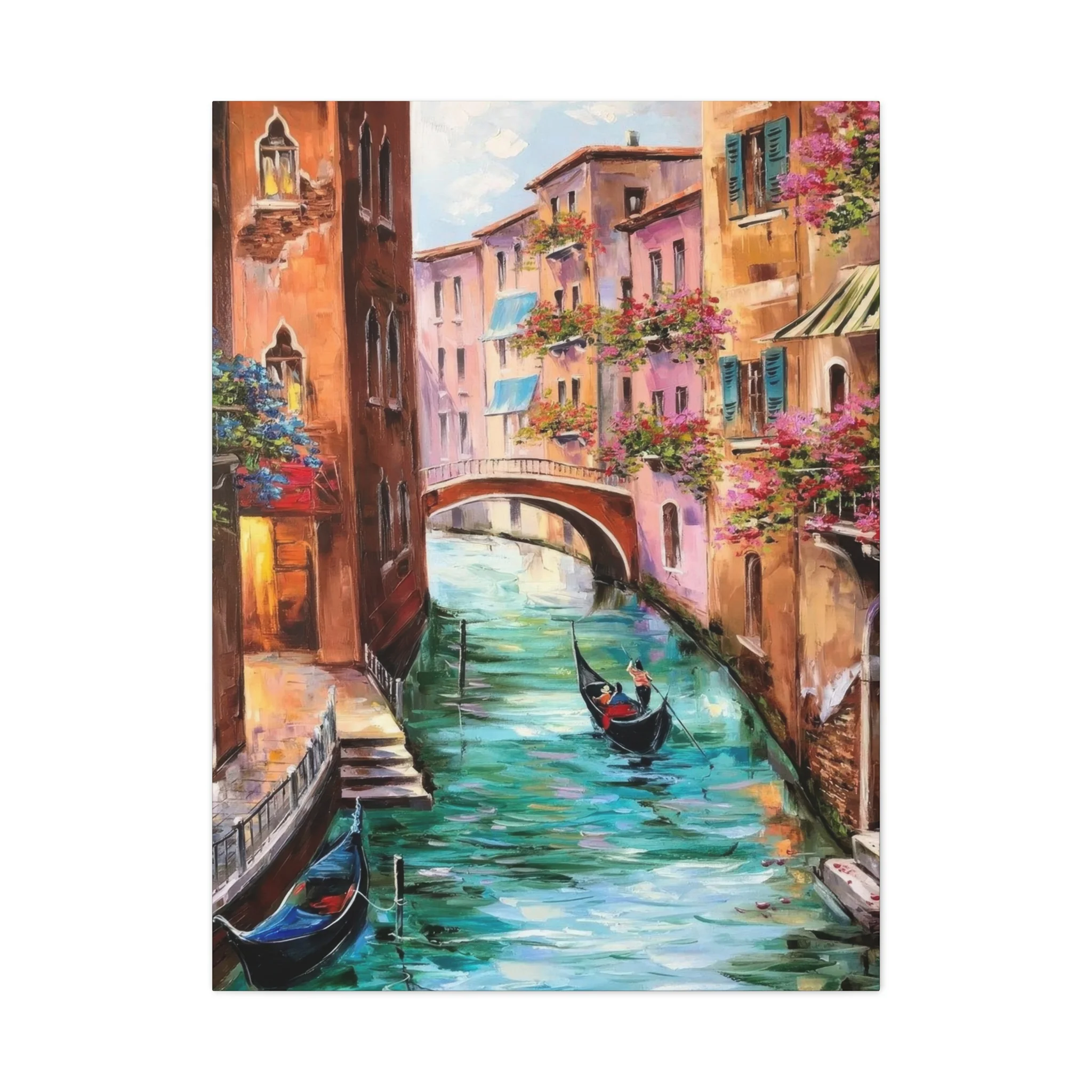 Venice Italy Boat Painting Wall Art & Canvas Prints - Image 3