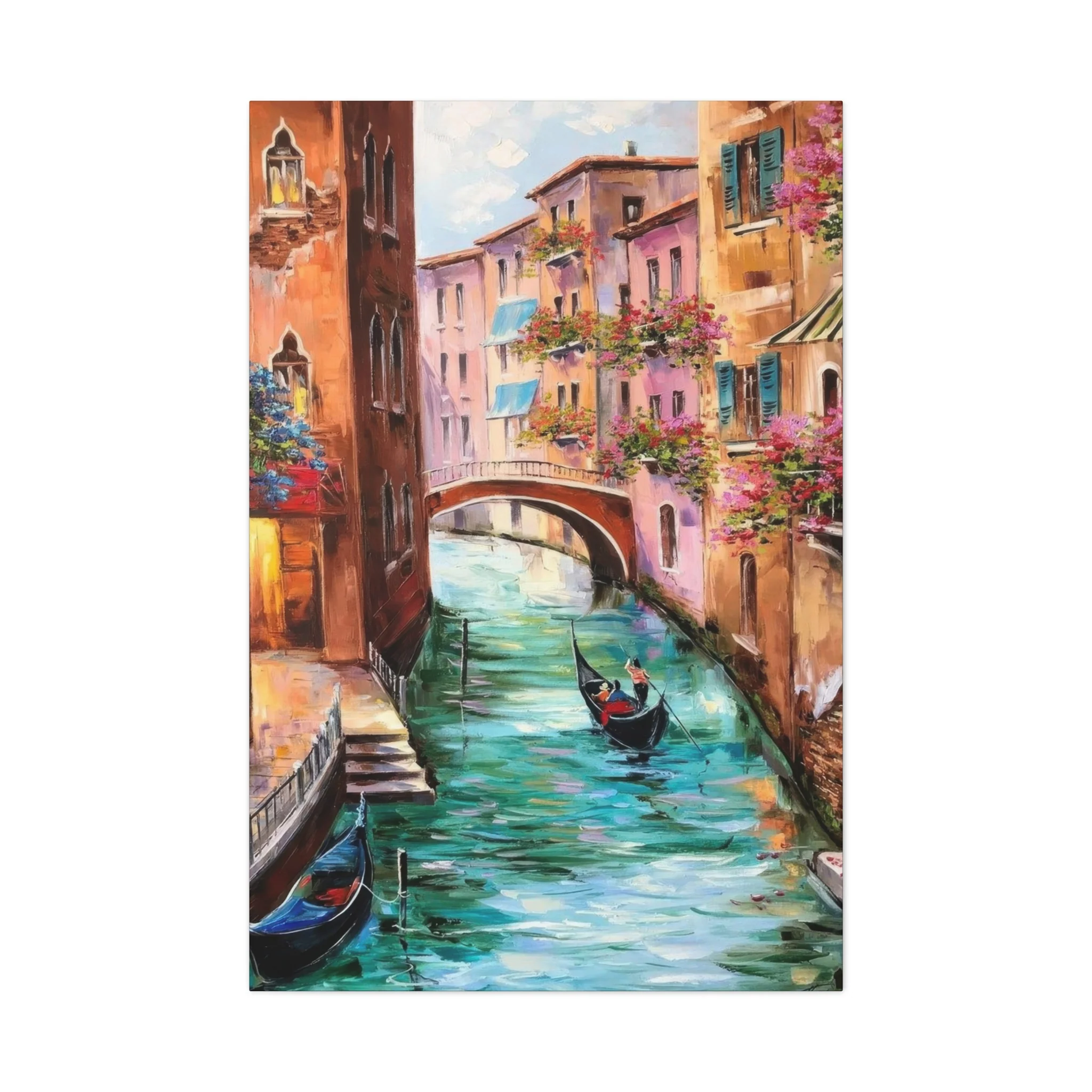 Venice Italy Boat Painting Wall Art & Canvas Prints - Image 4