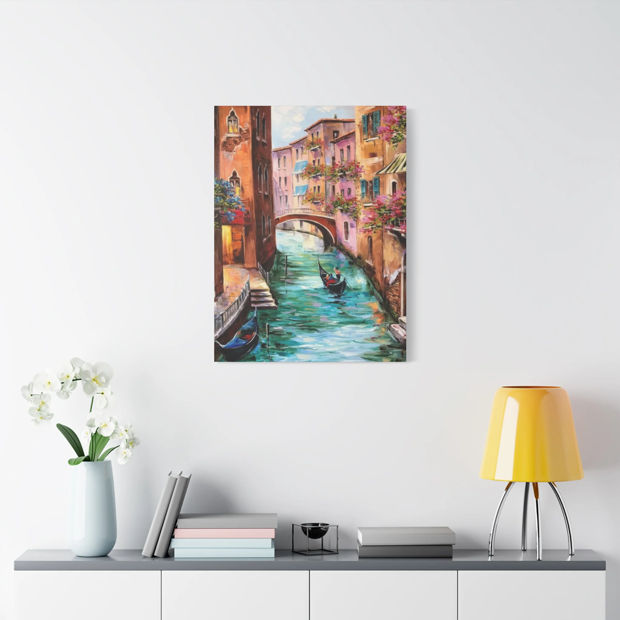Venice Italy Boat Painting Wall Art & Canvas Prints - Image 6