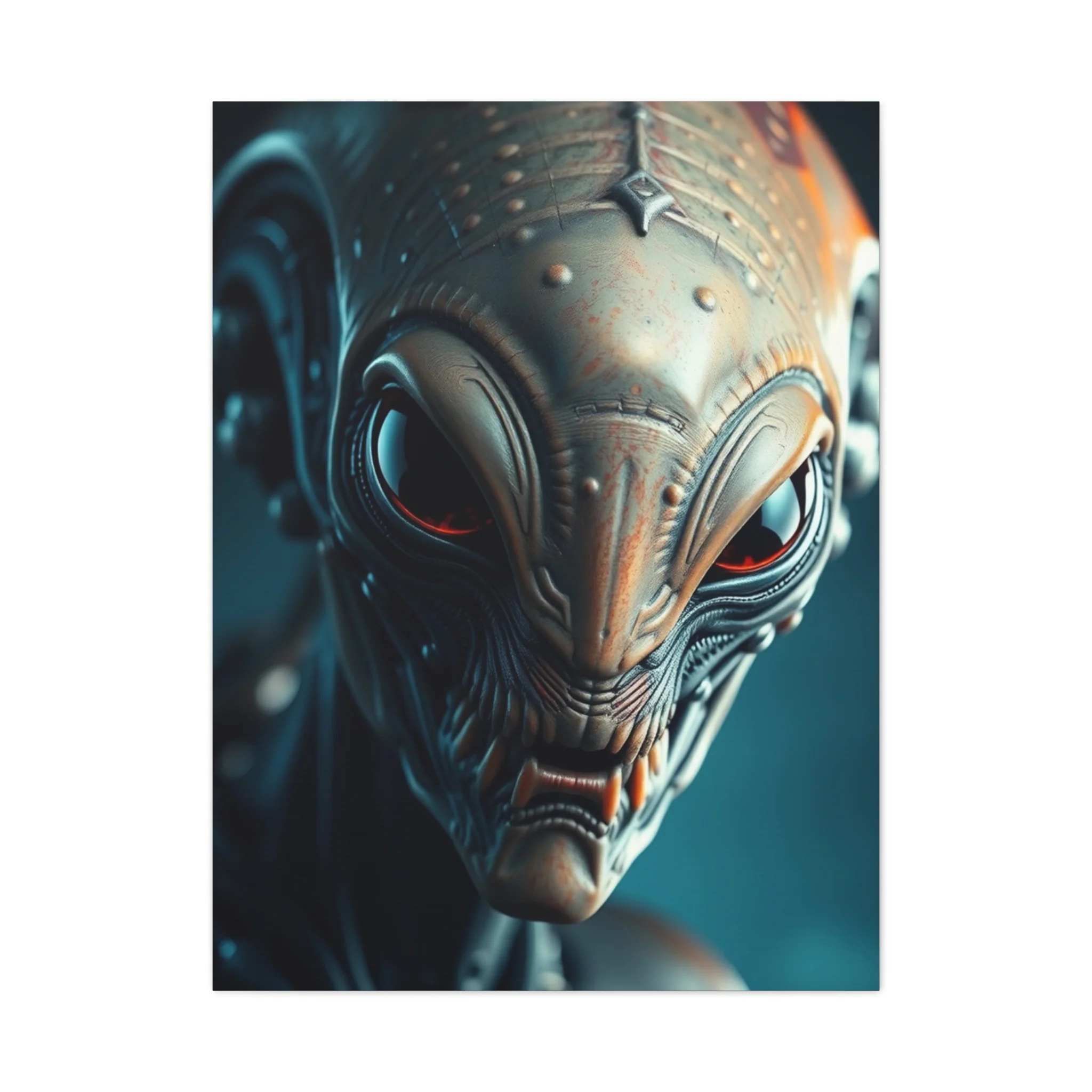 Vision Alien Art Art Wall Art & Canvas Print - Image 3