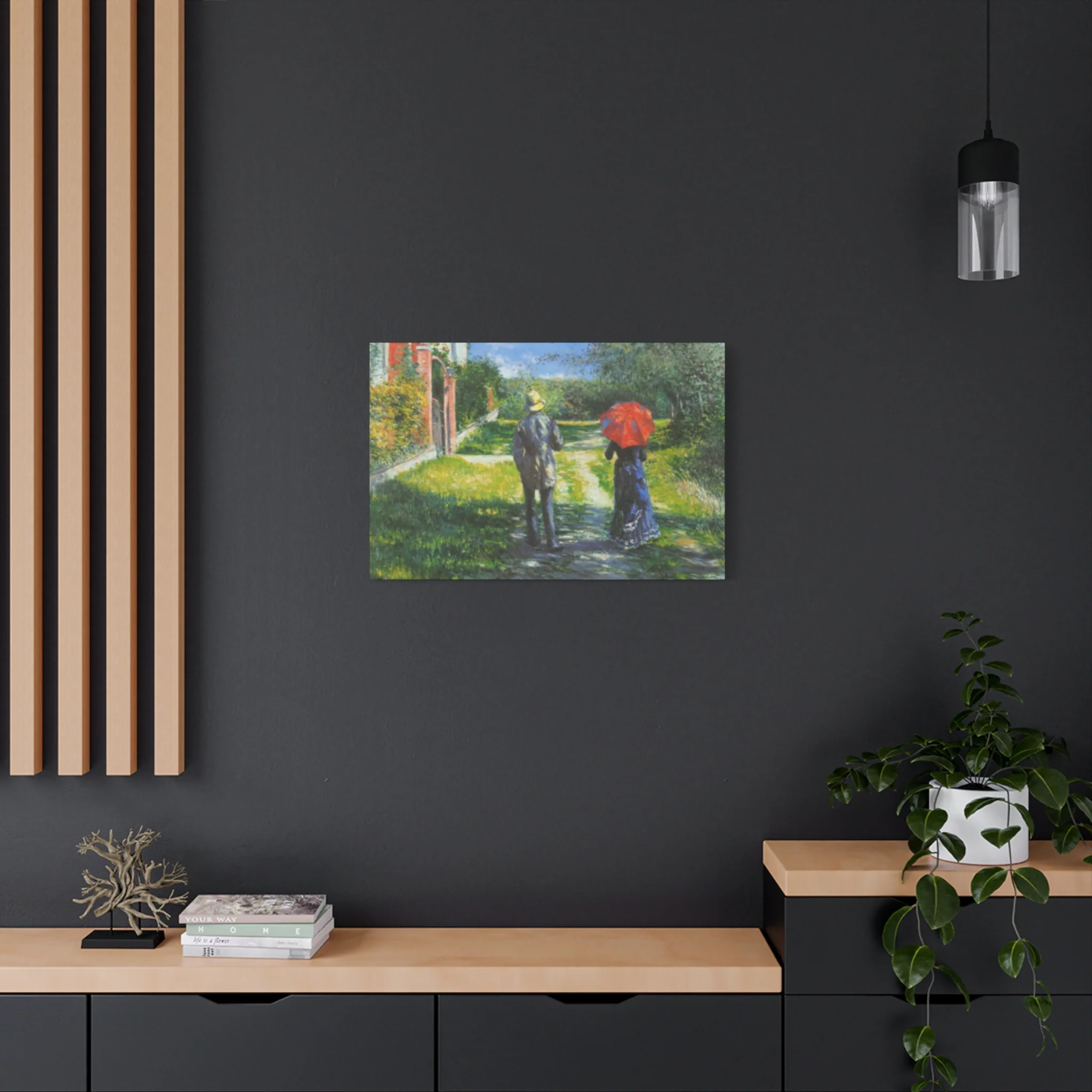 Walking Couple Gustav Painting Wall Art & Canvas Prints - Image 10