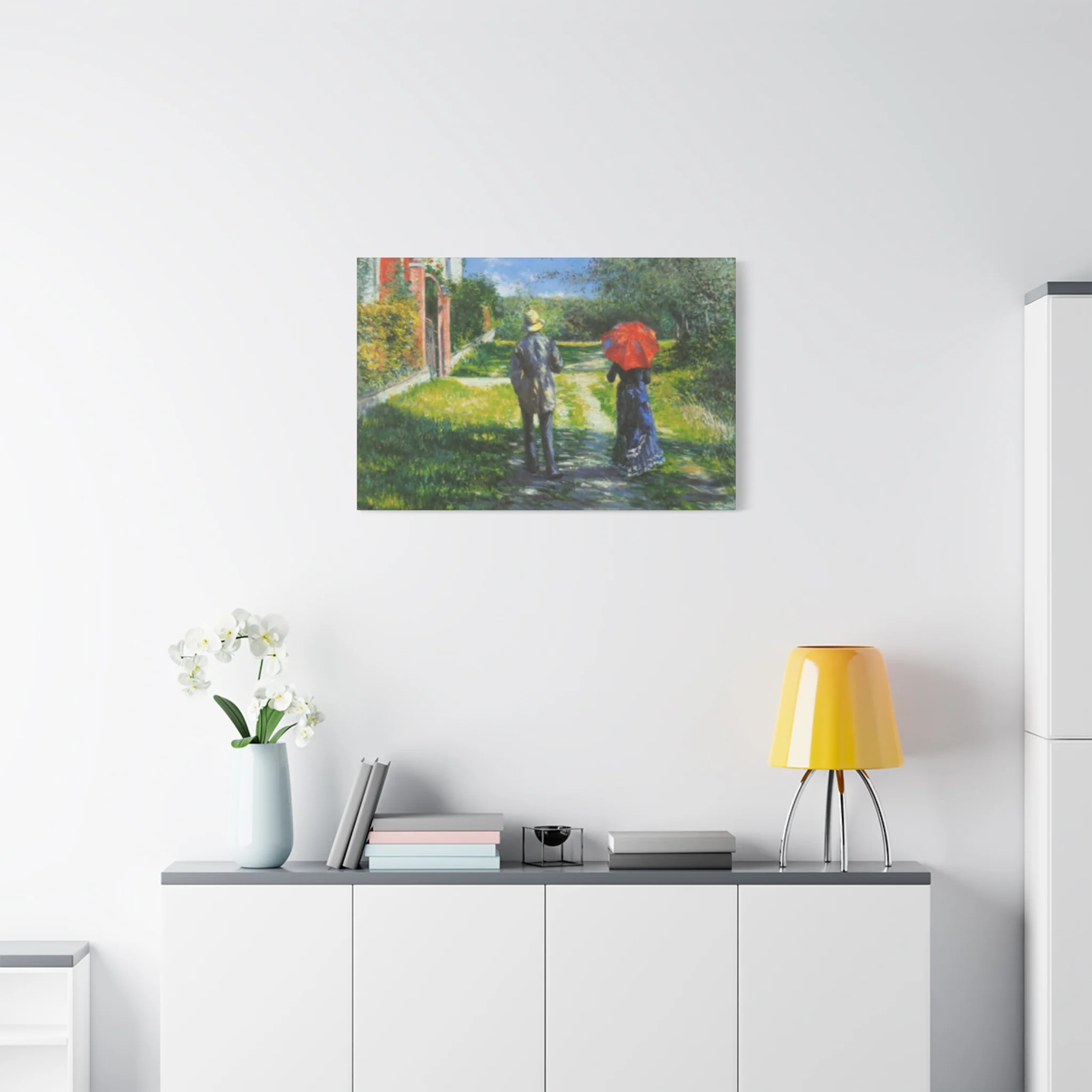 Walking Couple Gustav Painting Wall Art & Canvas Prints - Image 12