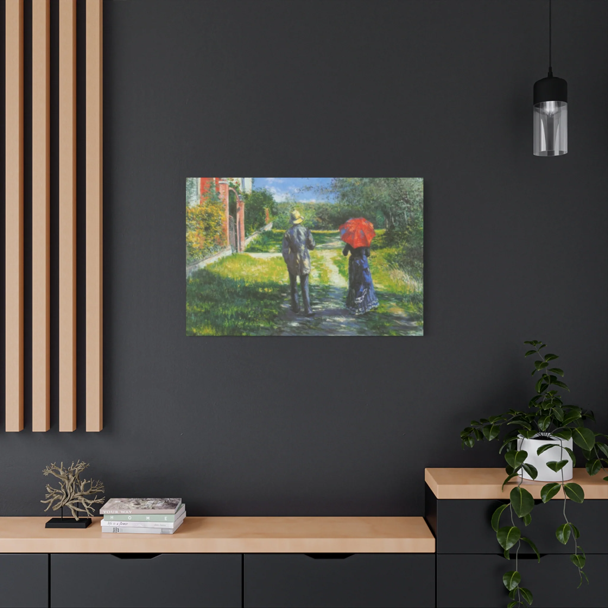 Walking Couple Gustav Painting Wall Art & Canvas Prints - Image 13
