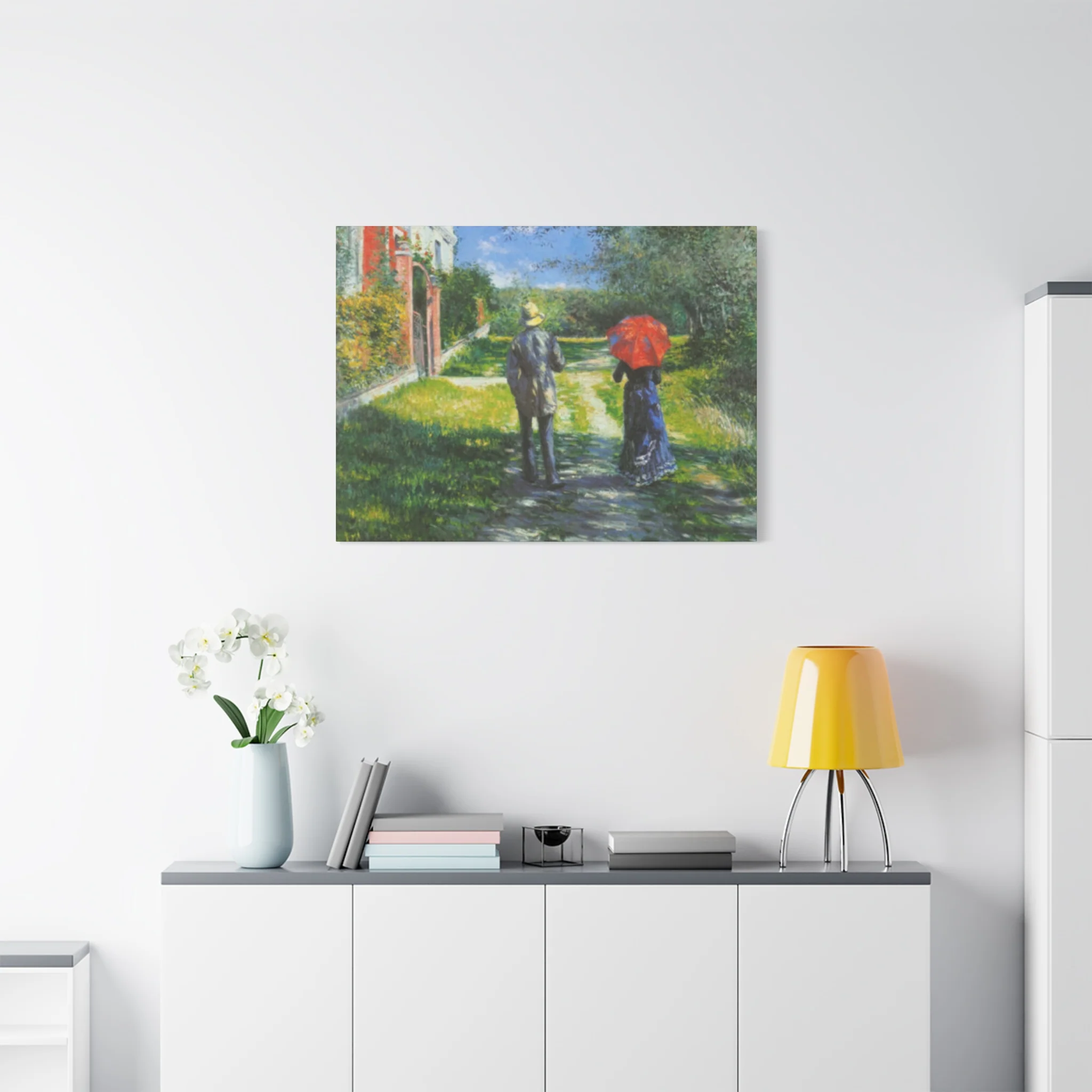Walking Couple Gustav Painting Wall Art & Canvas Prints - Image 15