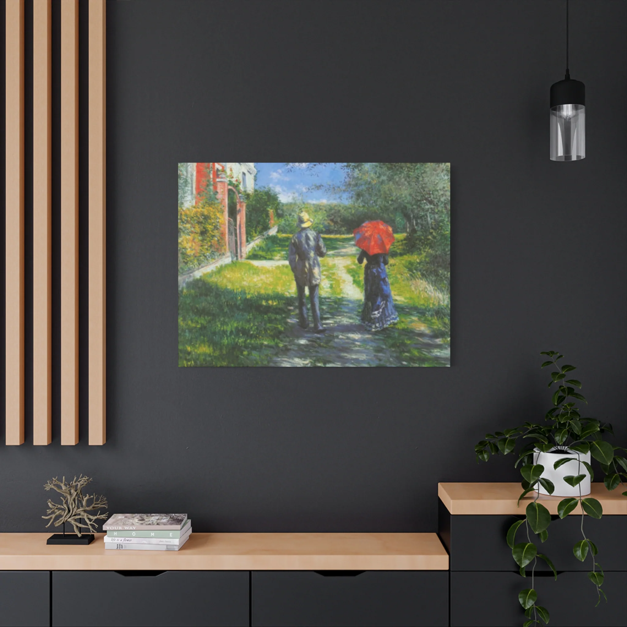 Walking Couple Gustav Painting Wall Art & Canvas Prints - Image 16