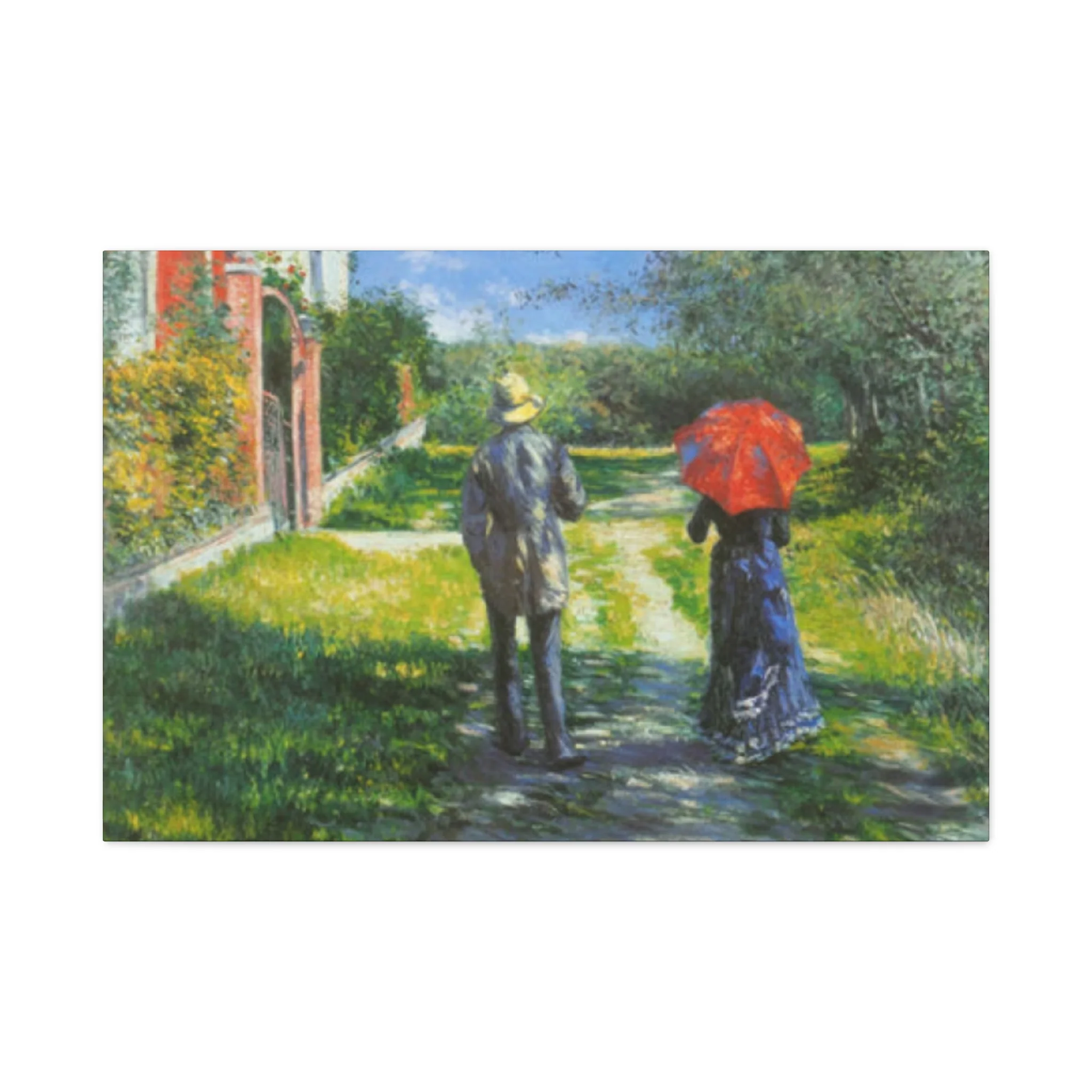 Walking Couple Gustav Painting Wall Art & Canvas Prints - Image 3