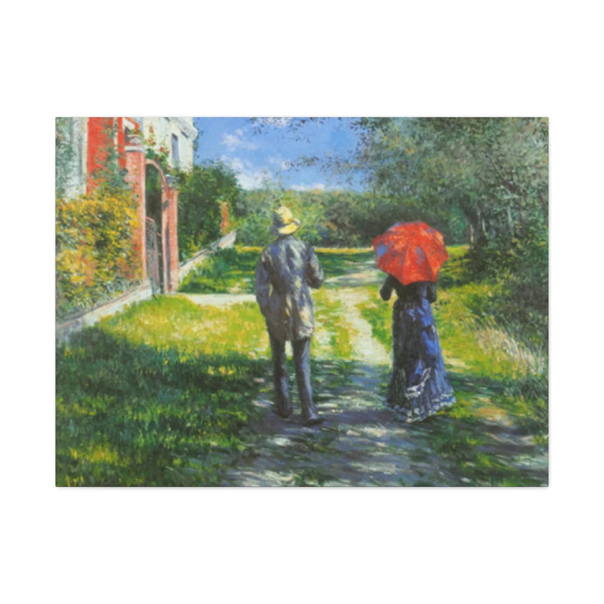 Walking Couple Gustav Painting Wall Art & Canvas Prints - Image 4