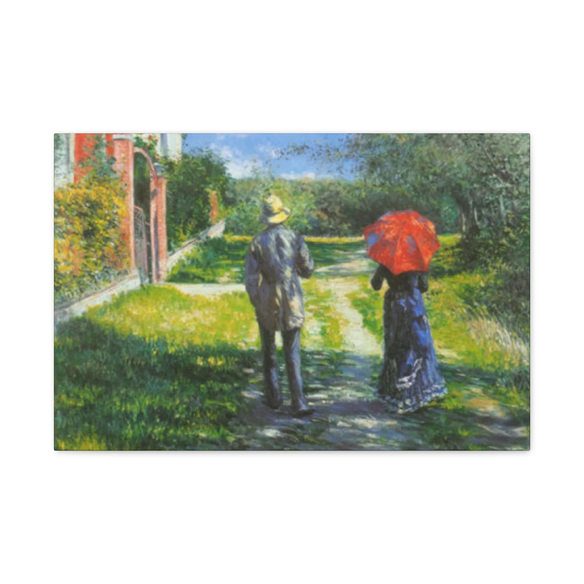 Walking Couple Gustav Painting Wall Art & Canvas Prints - Image 5