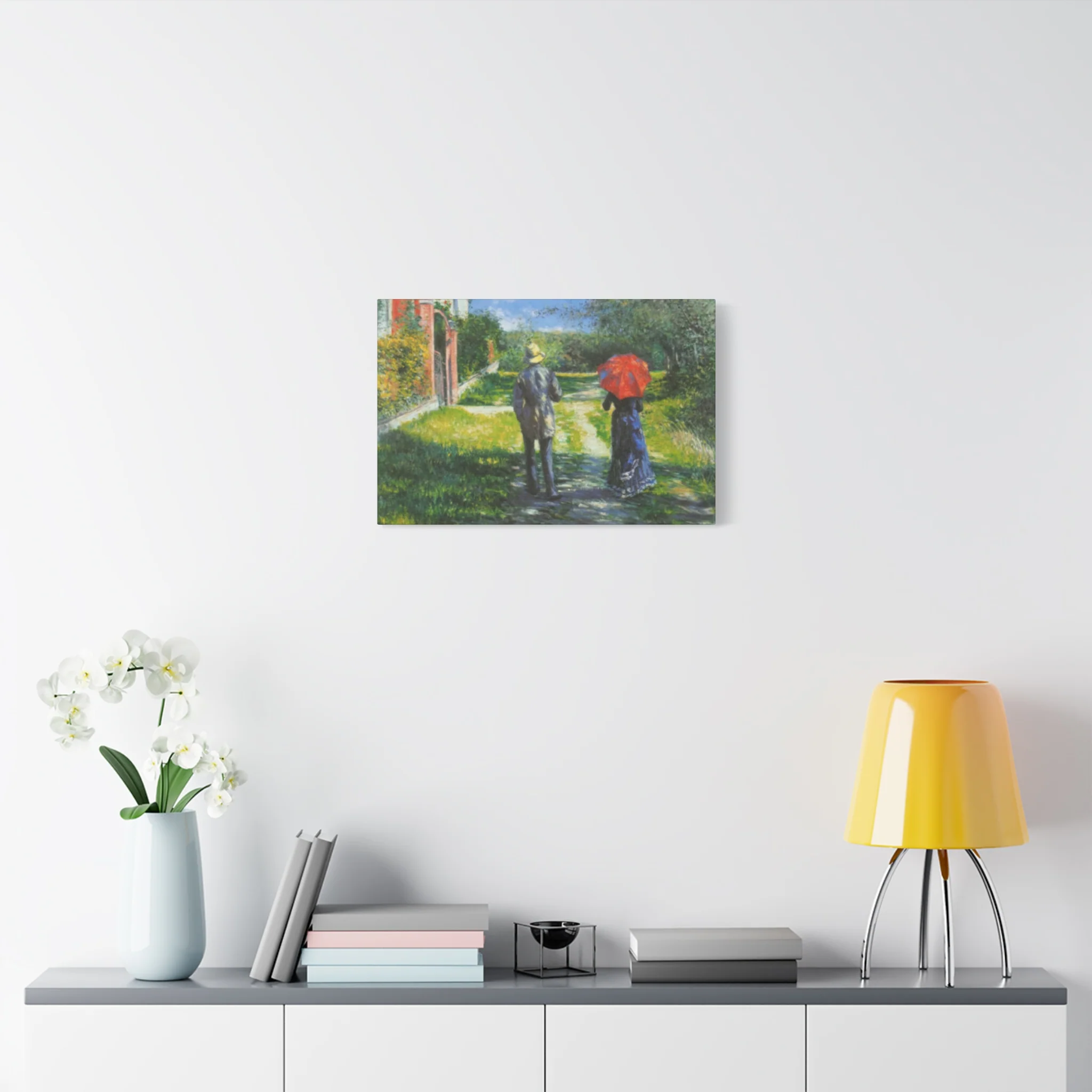 Walking Couple Gustav Painting Wall Art & Canvas Prints - Image 6