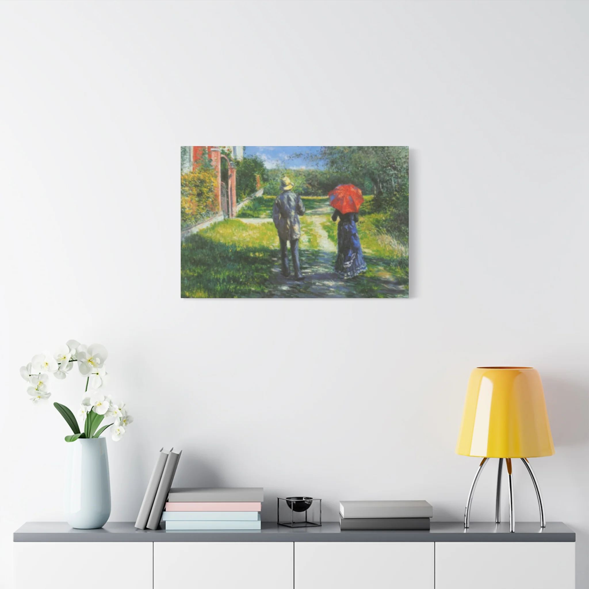 Walking Couple Gustav Painting Wall Art & Canvas Prints - Image 9