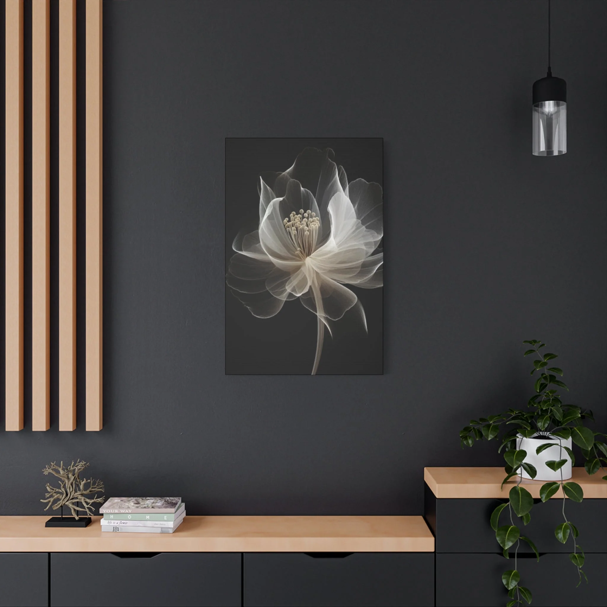 White flower Wall Art & Canvas Prints - Image 6