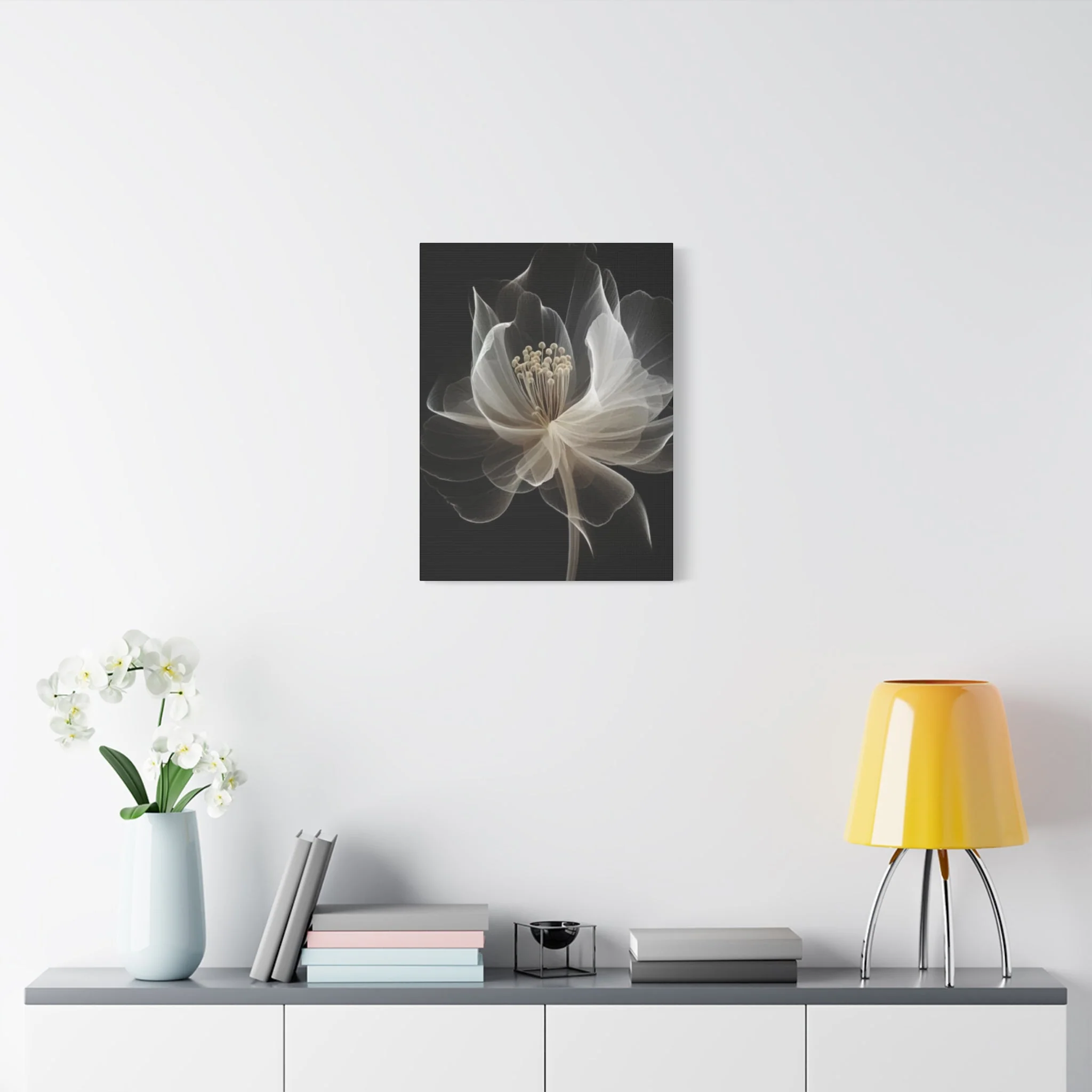 White flower Wall Art & Canvas Prints - Image 8